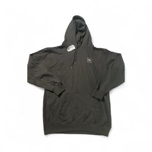 Black Pullover Hoodie with Kangaroo Pocket